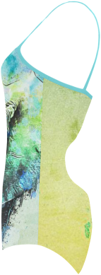 Watercolor Elephant Strap Swimsuit - Sock (500x500), Png Download