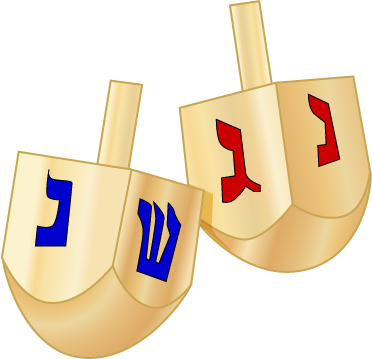 Pictures Of Chanukah - Hanukkah Clip Art (372x359), Png Download