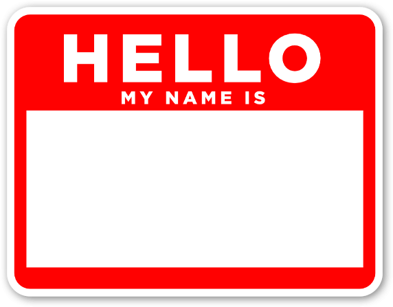 Namnetiketter Hello My Name Is Röd Sticker - Importance Of Names (600x474), Png Download