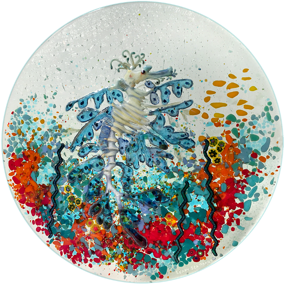 Leafy Seadragon On Clear - Leafy Seadragon (599x600), Png Download