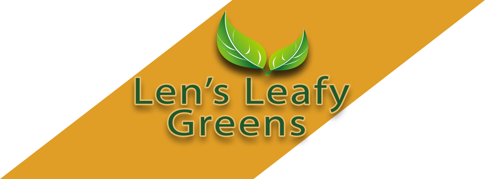Len's Leafy Greens - Leaf Vegetable (1938x718), Png Download