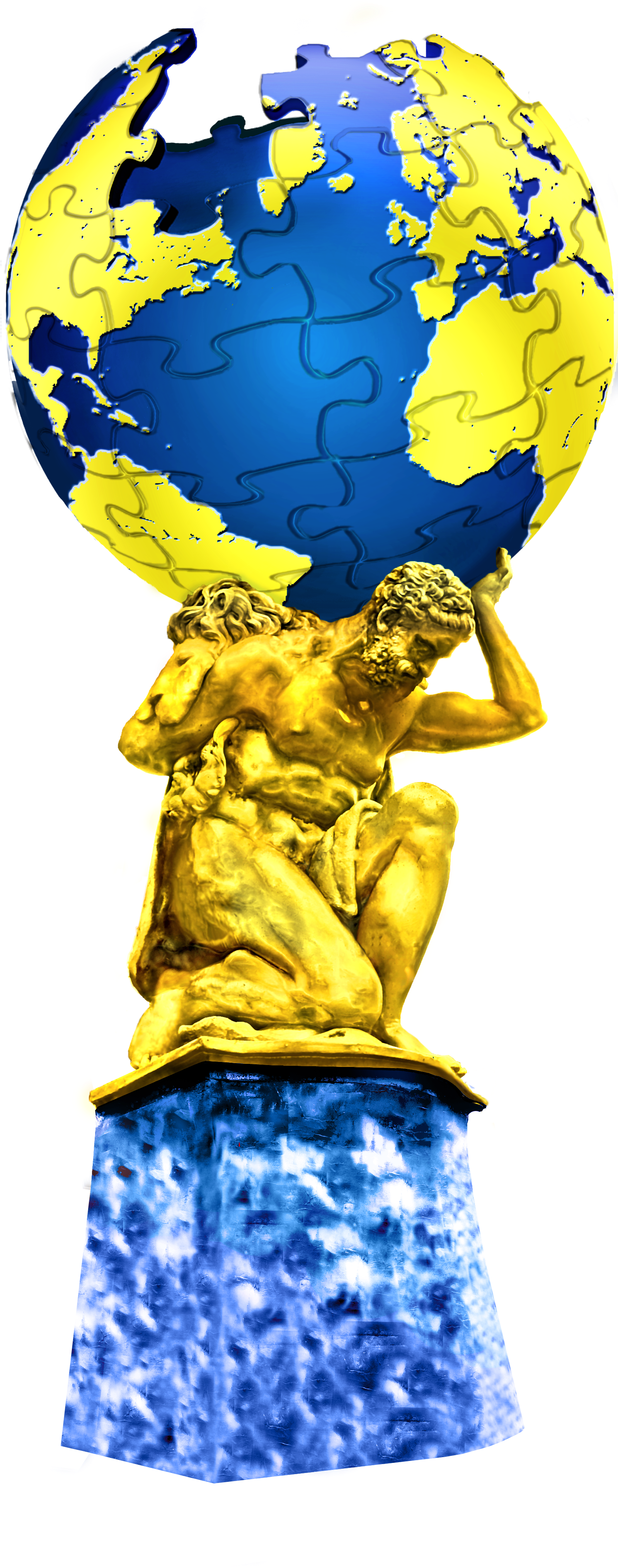 Wikipedia World Developer Champion - World Statue Png (1600x4074), Png Download