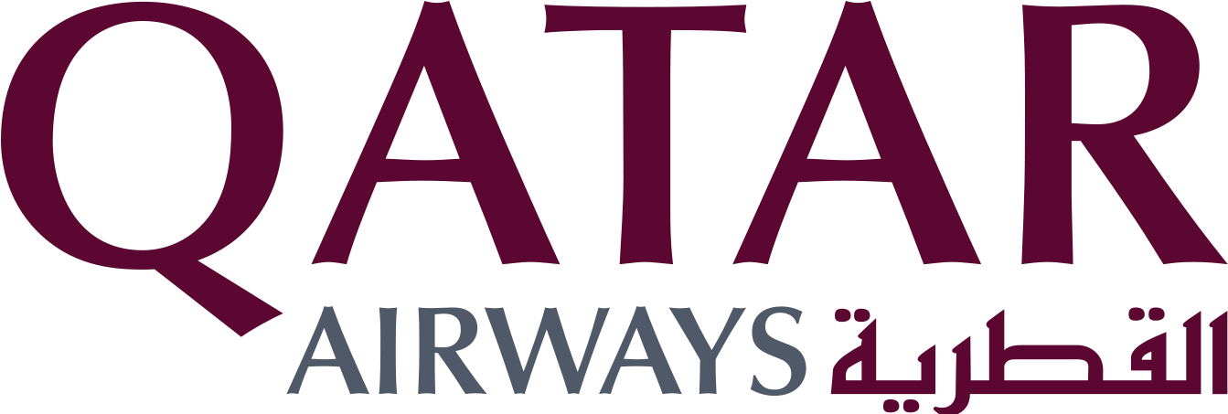 Logo Qatar Airways Vector (1347x459), Png Download