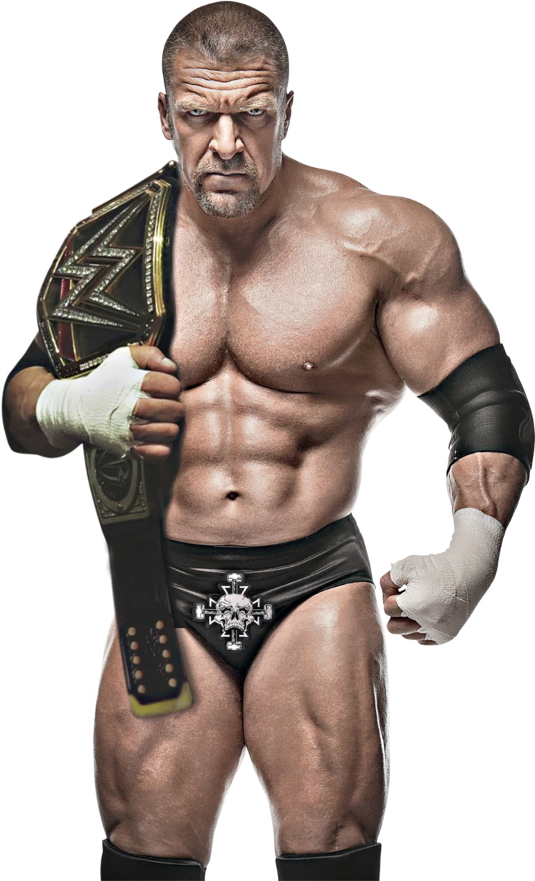 Triple H Png Pic - Wwe Triple H Wwe Champion (800x1269), Png Download