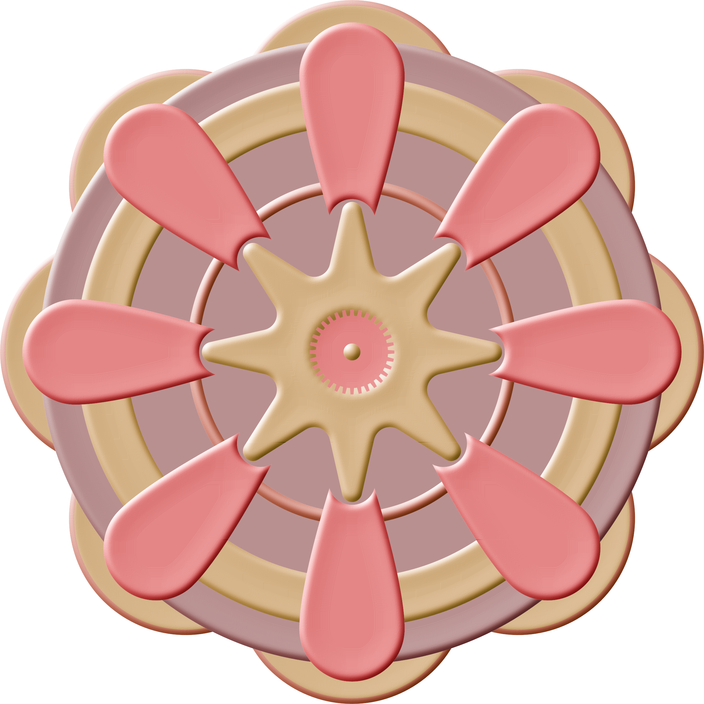 This Free Icons Png Design Of The Guitar Pick Mandala (2356x2356), Png Download