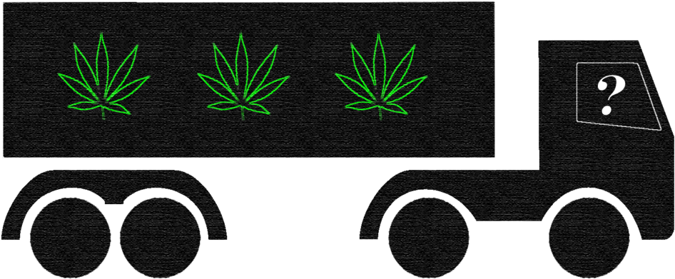 Kush Alley Delivery - Truck (1000x442), Png Download