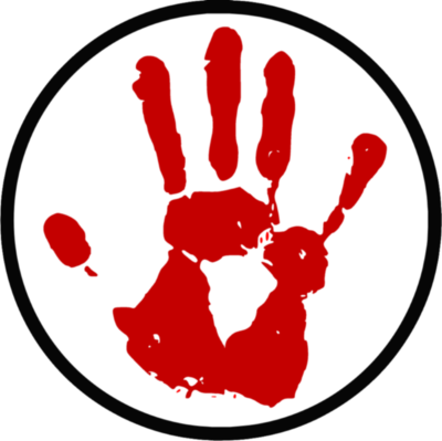 View Samegoogleiqdbsaucenao Bloody Hand Of Blake , - Purple Hand Gang Shirt (400x399), Png Download
