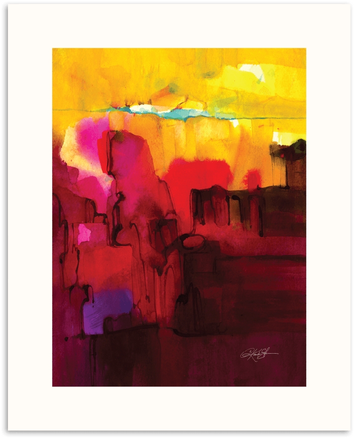 Kathy Morton Stanion Watercolor Abstraction - Artist Lane Watercolor Abstraction 400 By Kathy Morton (900x900), Png Download