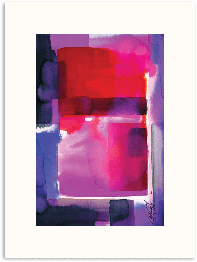 Kathy Morton Stanion Watercolor Abstraction - Artist Lane Watercolor Abstraction 219 By Kathy Morton (900x900), Png Download