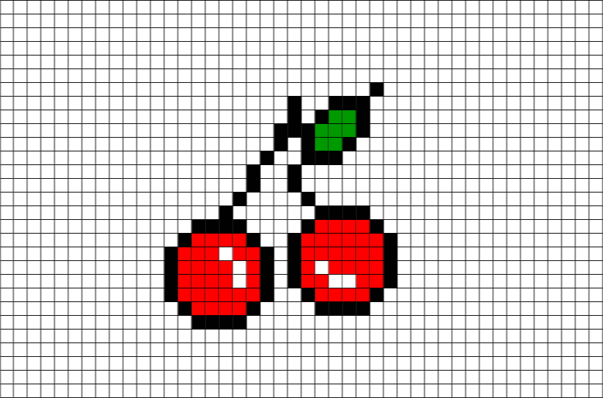Pixel Art Easy Fruit (880x581), Png Download