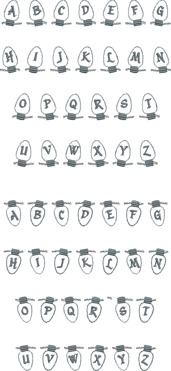 Twinkle Font Board - Christmas Light Bulb Template (578x1251), Png Download