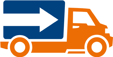 Icon Delivery - Black And White Clip Art Of Freight Out (500x482), Png Download