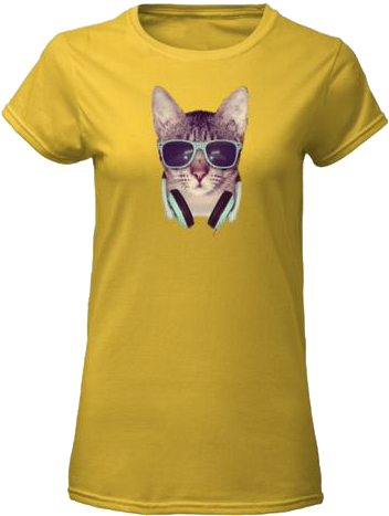 Cool Cat - Love Chicago Bears (373x473), Png Download