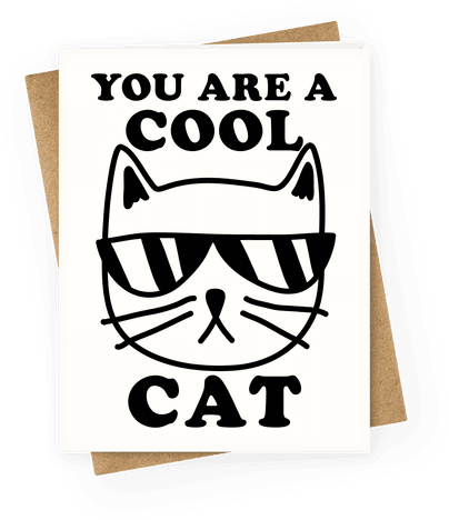 You Are A Cool Cat Greeting Card - You Re Awesome (484x484), Png Download