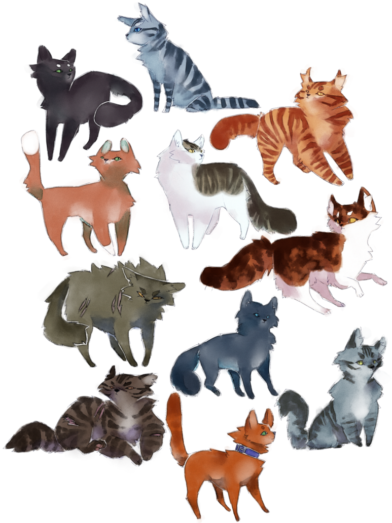 Bunch Of Cool Cats By Reviolate - Herd (773x1033), Png Download