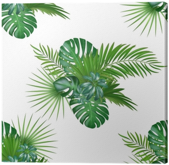 Tropical Background With Jungle Plants - Jungle Plants (400x400), Png Download