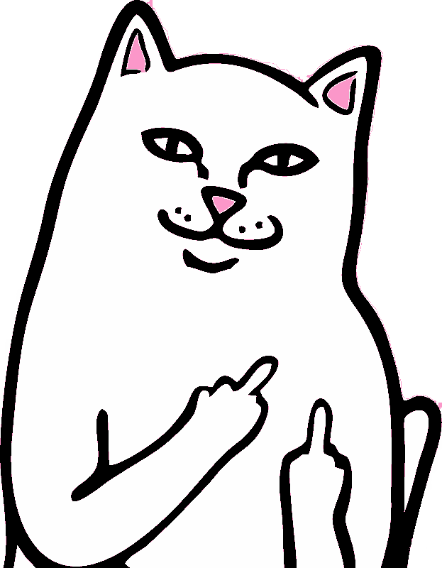 Cool Cat Clipart - Mob Grip Rip N Dip Nermal Grip Tape - 9" X 33" (584x734), Png Download