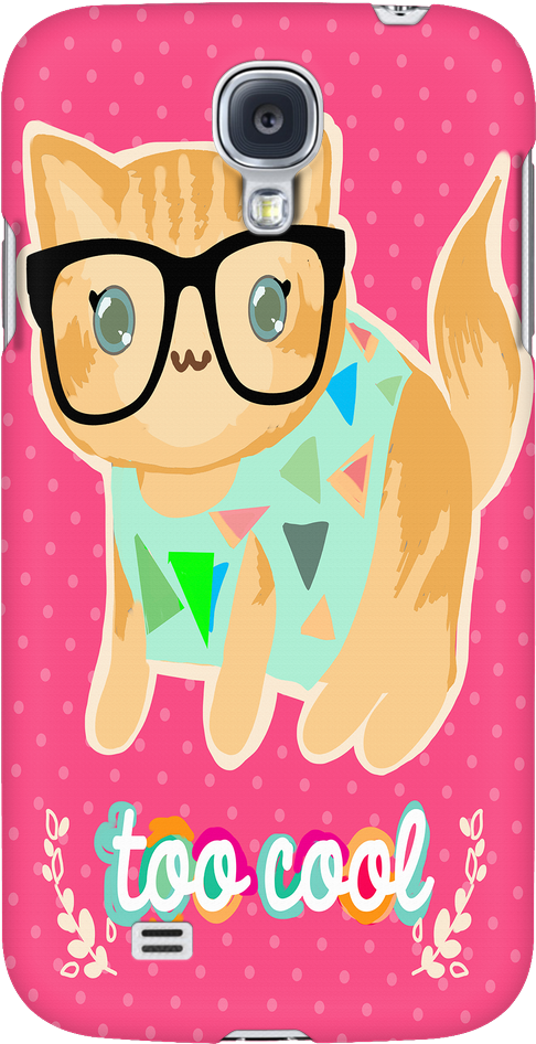 Too Cool Cat Phone Cases - Natasha Wescoat 'too Cool Cat' Canvas Art, Size Small (1024x1024), Png Download