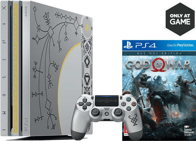 God Of War Limited Edition Ps4 Pro - 500 Million Ps4 Pad (650x488), Png Download