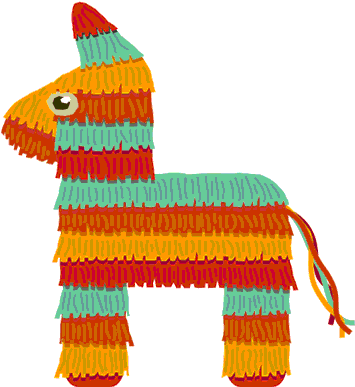 Mexican Party Png Svg Royalty Free - Mexican Pinata Png (356x426), Png Download