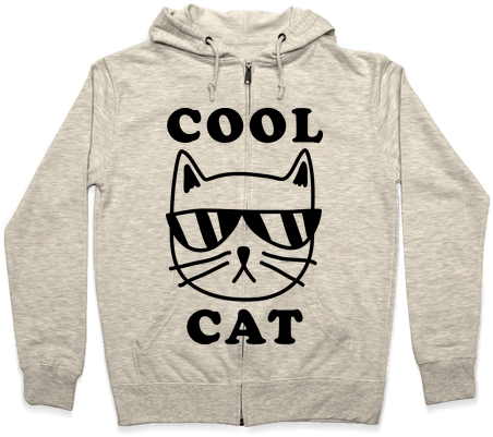 Cool Cat Zip Hoodie - Get So Excited About Gardening I Wet My Plants Hoodie: (484x484), Png Download
