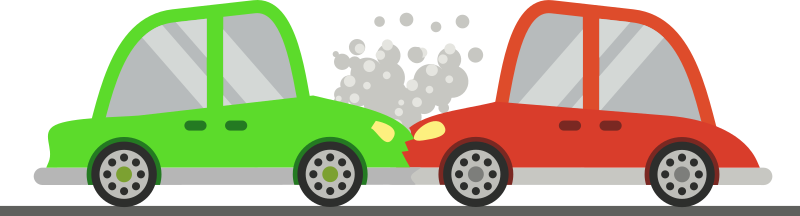 Medium Image - Car Crash Clipart (800x216), Png Download
