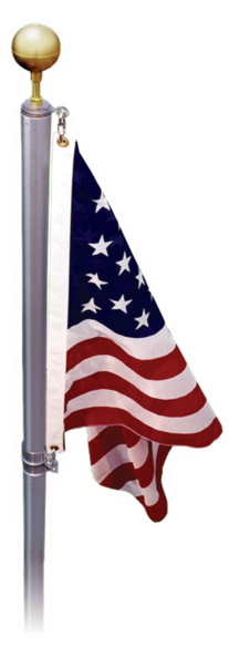 Select Flagpole Location - 17 Ft. Defender Flagpole (206x600), Png Download