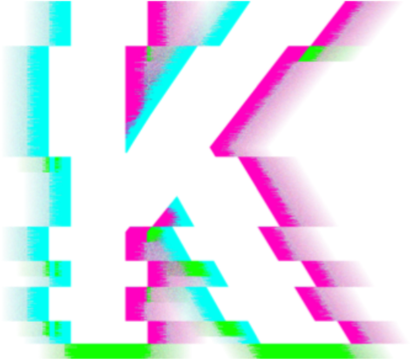 K Glitch Freetoedit - K Glitch (1024x1024), Png Download