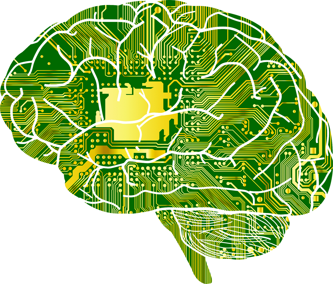 Computer Brain (1080x919), Png Download