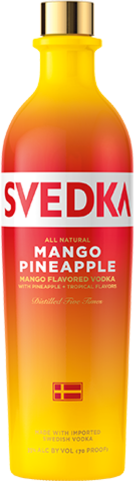 Svedka Mango Pineapple - Strawberry Lemonade Svedka (288x956), Png Download