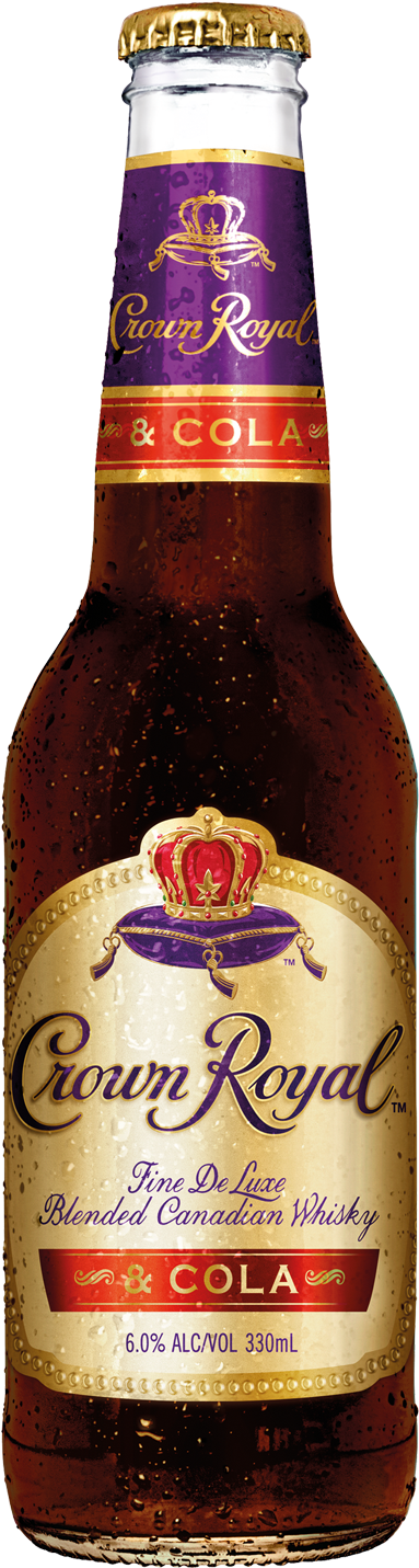 Crown Royal Whisky & Cola 330ml Bottle - Crown Royal Whisky & Cola (1600x2000), Png Download