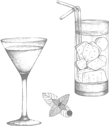 Crown Royal Regal Apple - Cocktail Vector Vintage Png (407x468), Png Download