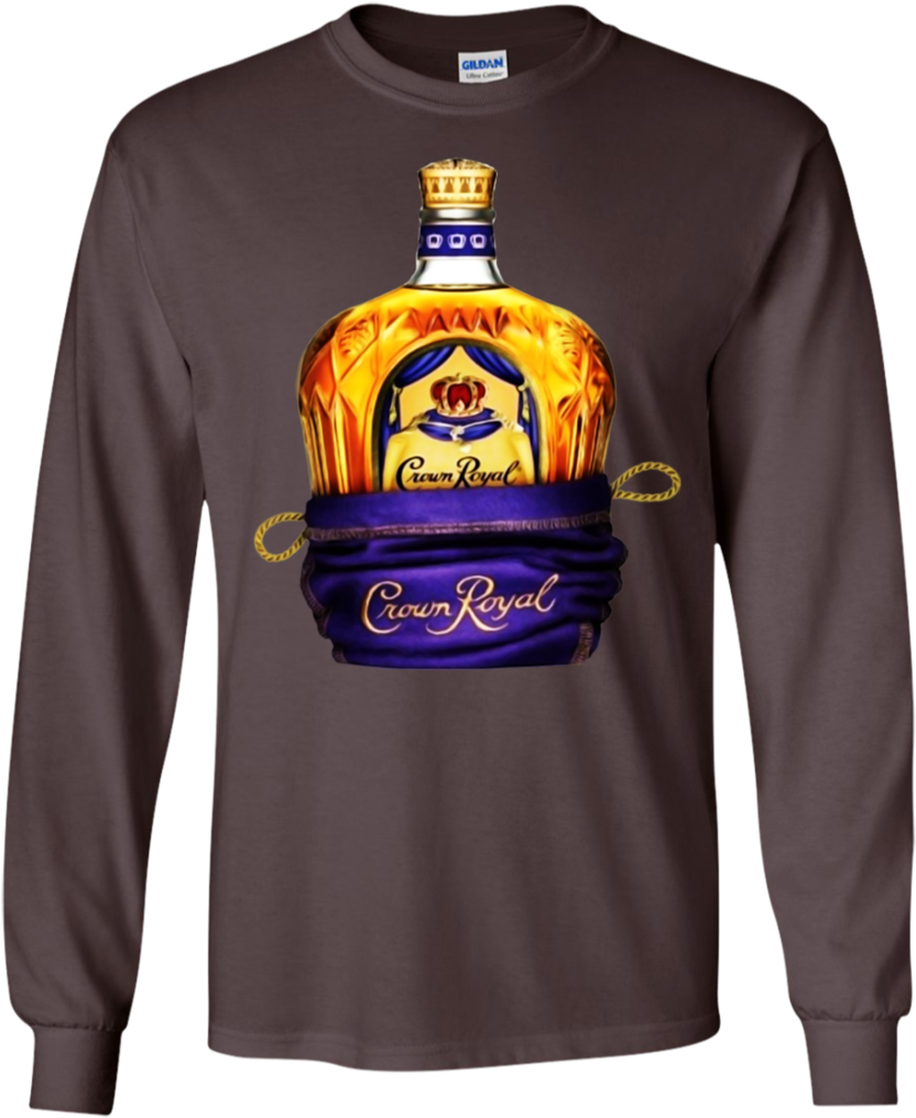 Crown Royal In A Bag Tee Shirt (1024x1024), Png Download