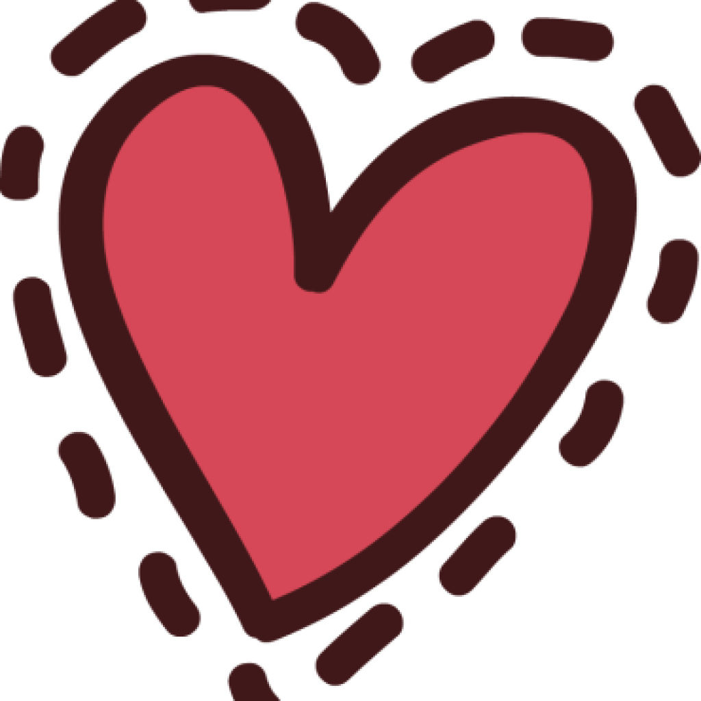 Cute Pink Heart Clip - Heart Clip Art (1024x1024), Png Download