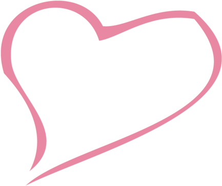 Cute Heart - Transparent Heart Outline Png (500x498), Png Download
