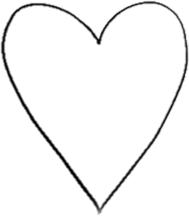 Transparent Heart - Transparent Black And White Heart (642x575), Png Download