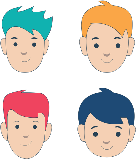 Modern People Avatar Collection With Colorful Style, - Avatar (640x640), Png Download
