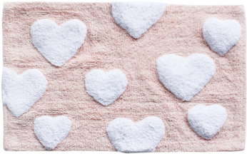Cute Heart And Rainy Floor Mat From China - Patchwork (350x350), Png Download