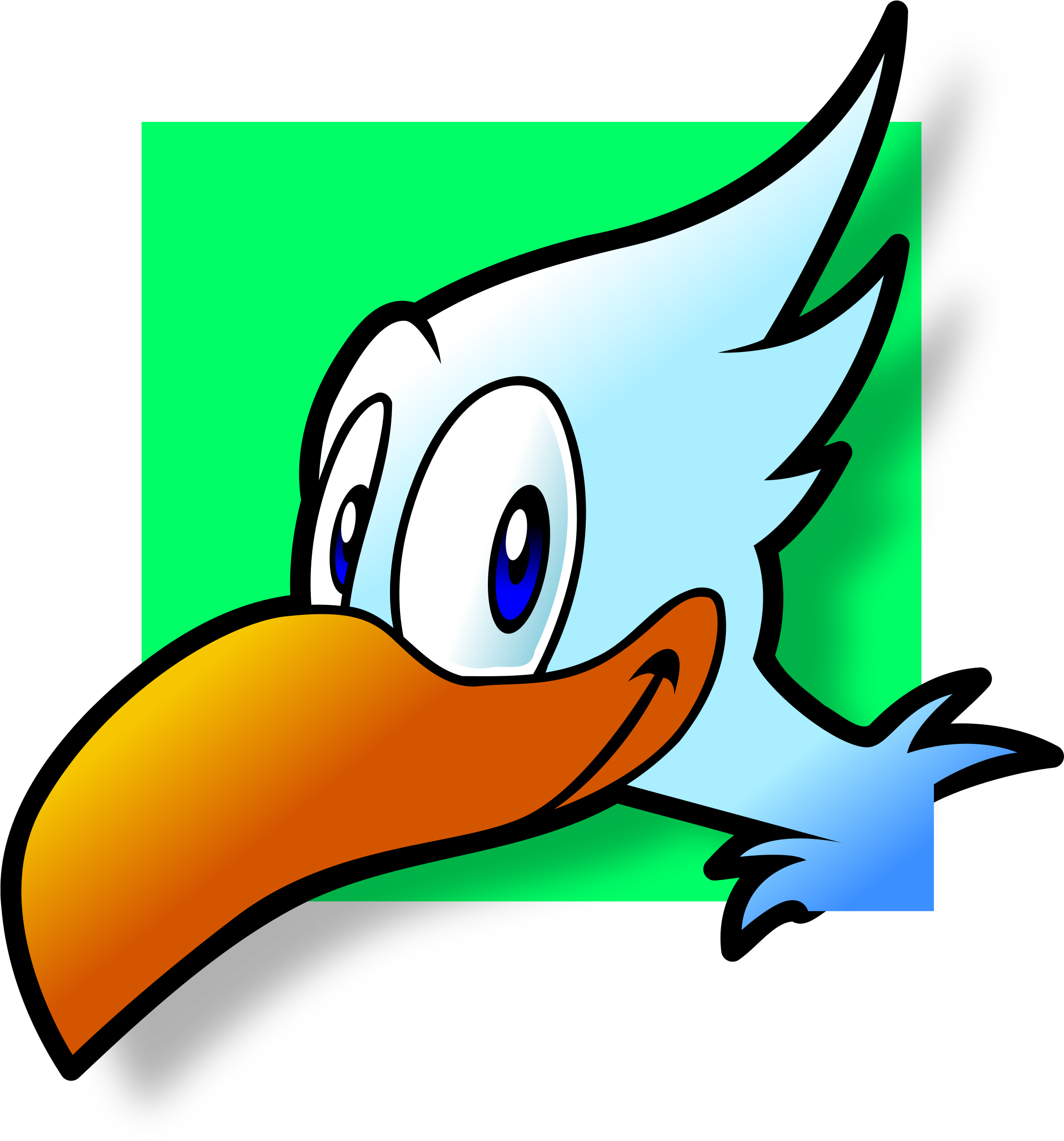 This Free Icons Png Design Of Simple Bird Avatar (2217x2400), Png Download