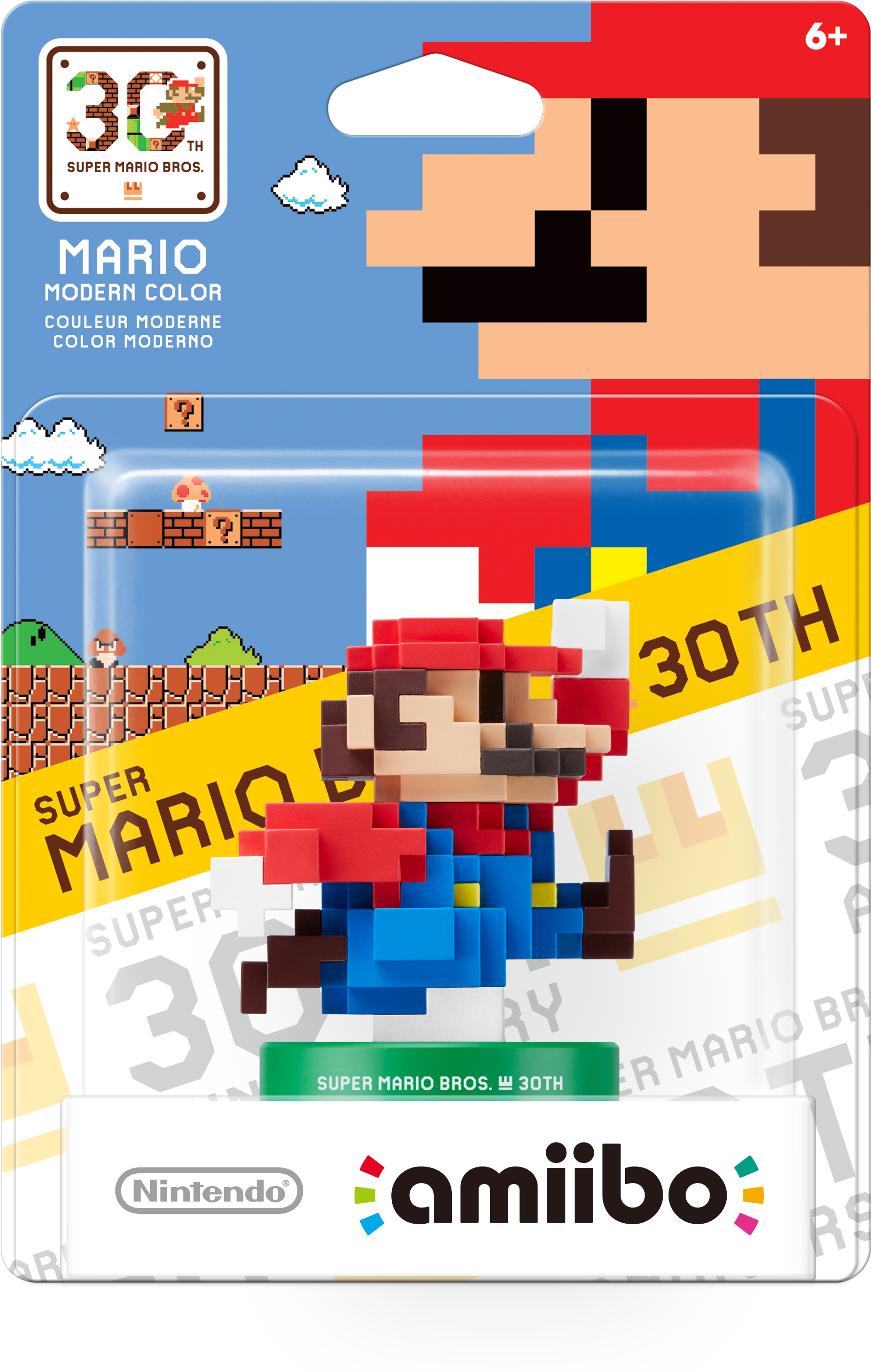 The 30th Anniversary Pixel Mario Amiibo Will Turn You - Amiibo Mario 30 (2146x2986), Png Download