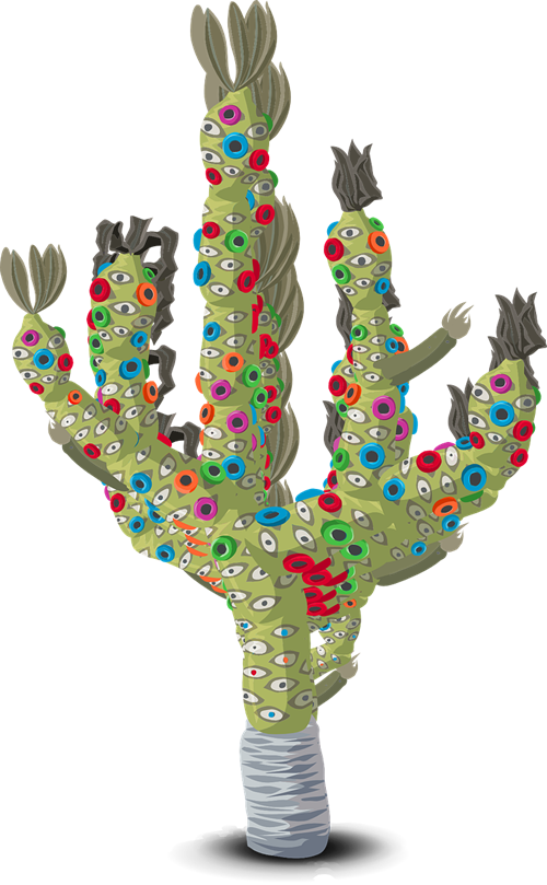 Christmas Cactus Clip Art - Transparent Background Transparent Cactus (500x809), Png Download