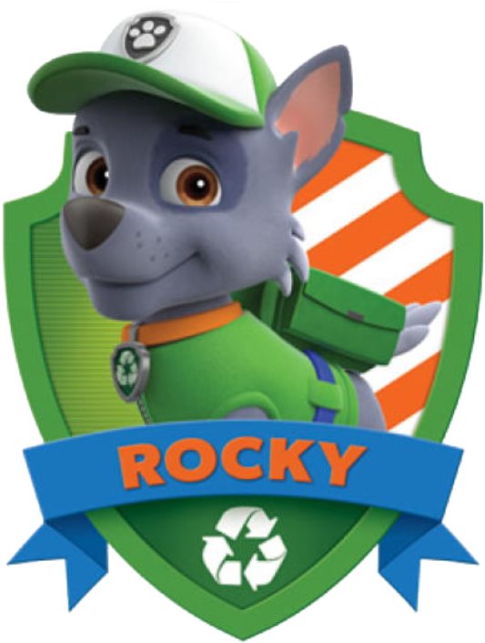 Patrulha Canina Rocky 5 Png - Cakeusa Paw Patrol Stickers Paw Patrol Decals Birthday (661x722), Png Download