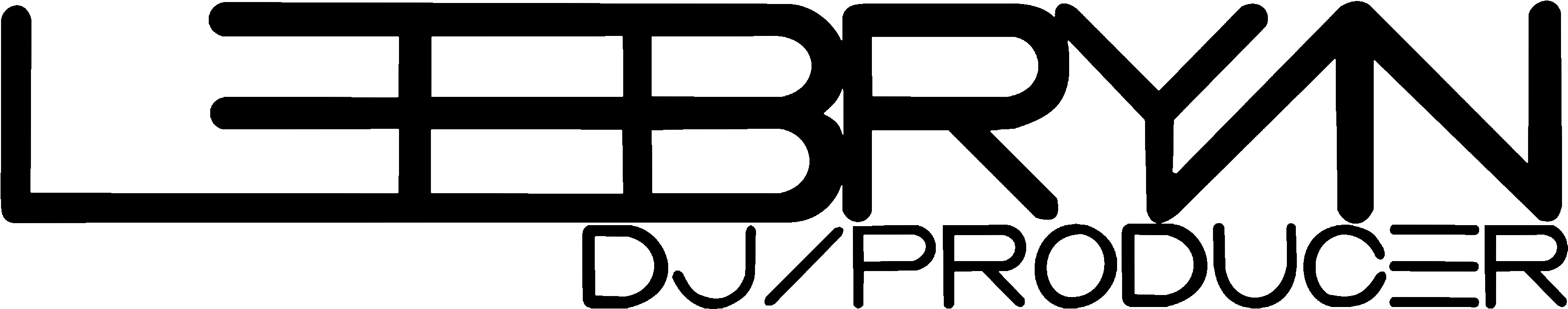 Lee Bryan Dj Logo Black Transparent (3399x892), Png Download