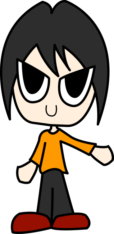 Human Eye Cartoon Boy Free Commercial Clipart Desktop - Boy Cartoon With Big Eyes (367x750), Png Download