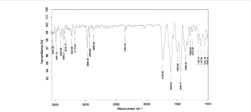 Ftir Spectra Of Dried Banana Peel - Banana Peel (850x382), Png Download