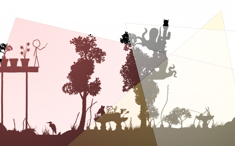 Monday Wol Generates Spontaneously On Cacti In Stick-figure - Illustration (800x499), Png Download