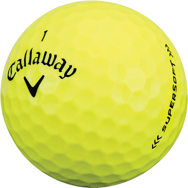 Supersoft Yellow Golf Balls Technology Item - Callaway 2017 Supersoft Yellow Golf Balls (950x950), Png Download