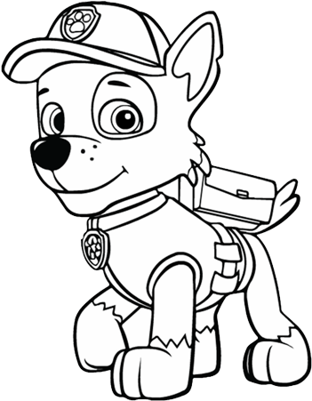 28 Collection Of Rocky Paw Patrol Drawing - Paw Patrol Rocky Drawing (668x458), Png Download