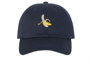 Dad Hat Banana Peel Baseball Low Profile Black Embroidered - Men Puma (354x428), Png Download
