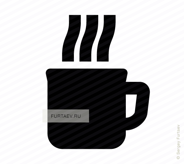 Vector Icon Of Mug With Hot Beverage - Stock Illustration (620x553), Png Download
